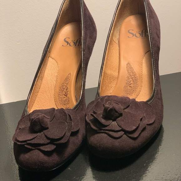 Sofft Brand purple suede pumps size 8 - Picture 2 of 8